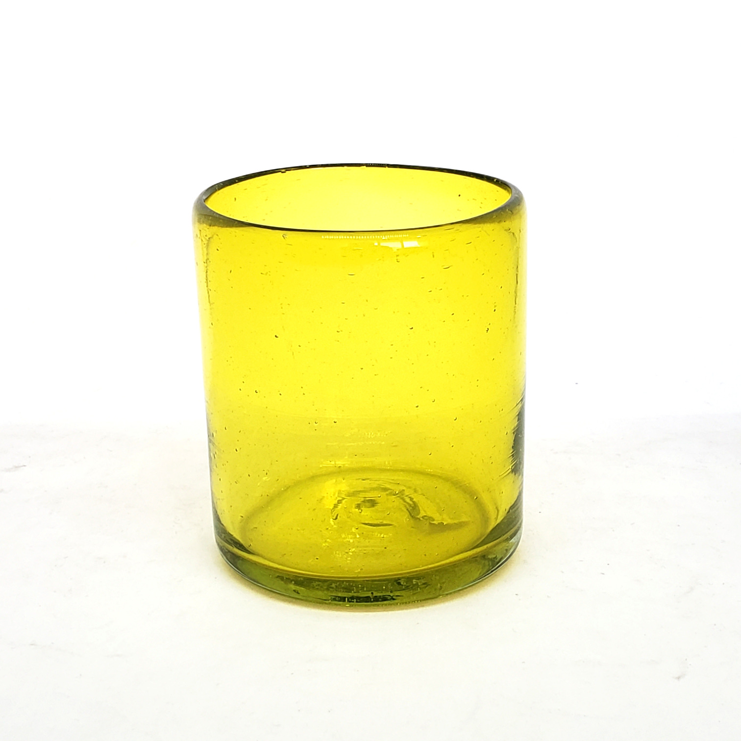 New Items / Solid Yellow 9 oz Short Tumblers  / Enhance your favorite drink with these colorful handcrafted glasses.